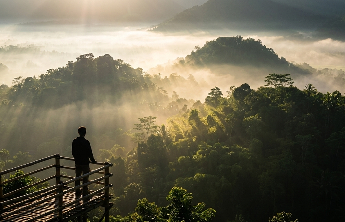 Review wisata Bali Twin Hills Bangli menghadirkan panorama bukit kembar, spot sunrise, dan pemandangan alam Bali dari ketinggian.