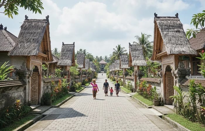 Desa Penglipuran Bali dikenal sebagai desa terbersih di dunia dengan sejarah 700 tahun. Tiket masuknya hanya Rp25 ribu untuk wisatawan dewasa.