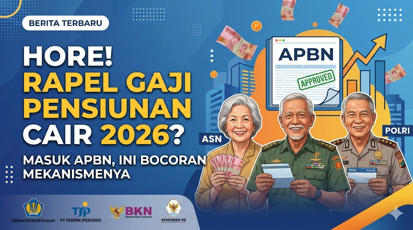 Rapel kenaikan gaji pensiunan 2026 masuk APBN. (Ilustrasi: Gemini)