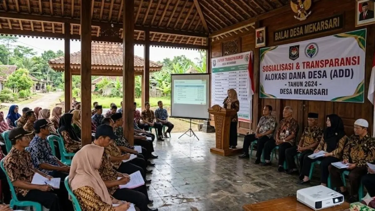 BLT Dana Desa 2026 maksimal Rp300 ribu per bulan per KPM tanpa batas persentase anggaran. Penetapan penerima dilakukan melalui musyawarah desa.