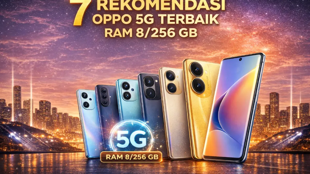7 rekomendasi HP Oppo 5G RAM 8/256 GB terbaik jelang Lebaran 2026, harga mulai Rp2 jutaan dengan spesifikasi gahar.