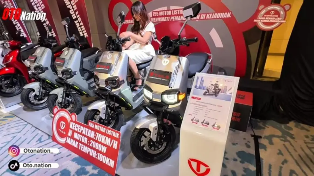 Motor listrik Tailing F5 hadir dengan jarak tempuh 100 km dan kecepatan 70 km/jam. Simak spesifikasi lengkap dan fitur menariknya.