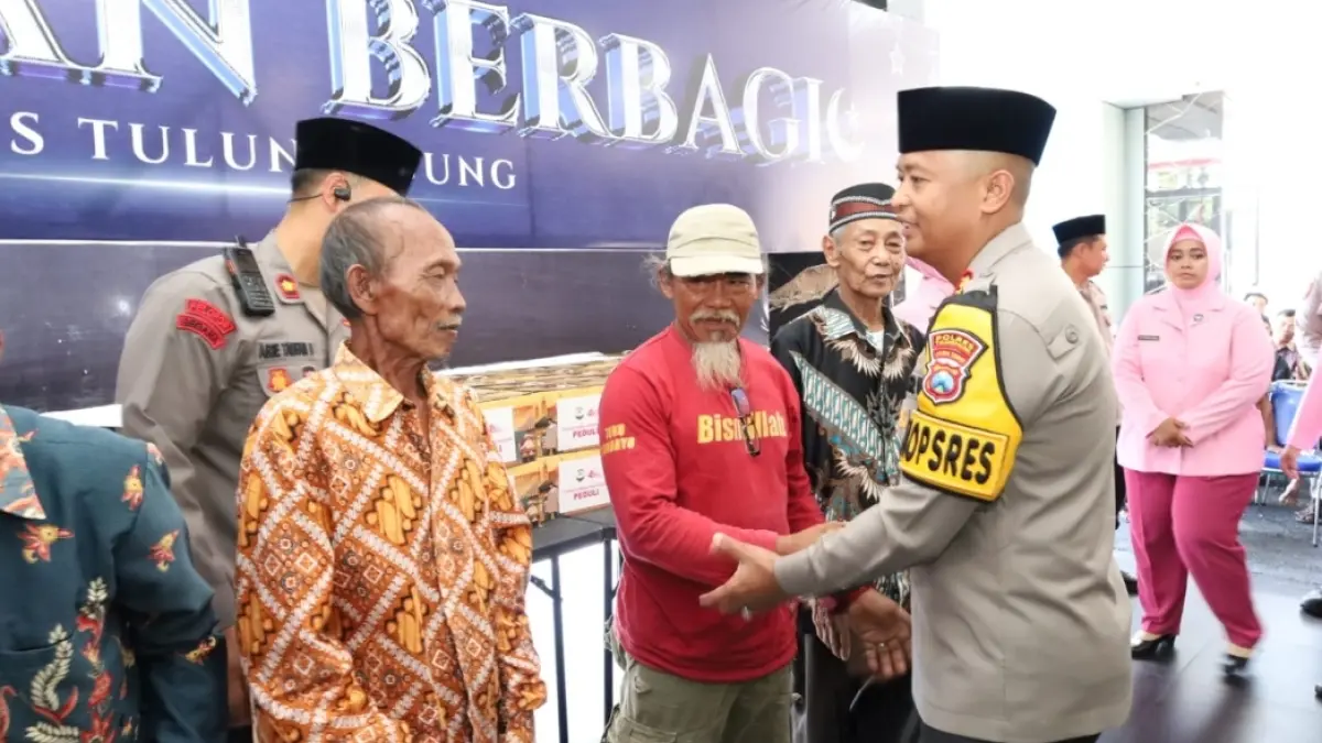 Pembagian Baksos Dilakukan di Mapolres Tulungagung 