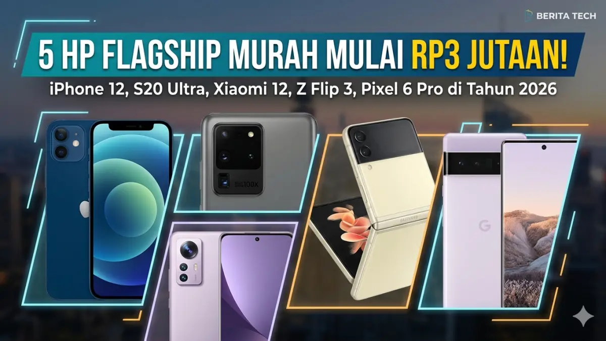 5 HP flagship murah 2026 dengan harga anjlok drastis, dari iPhone 12 hingga Pixel 6 Pro kini cuma Rp3 jutaan! (Ilustrasi: Gemini)