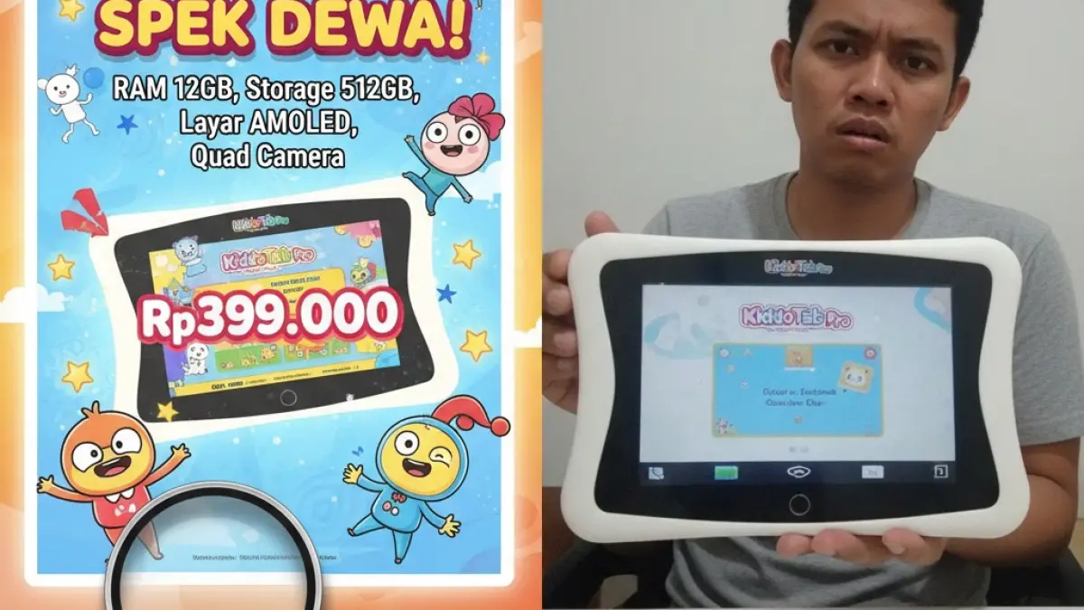 Tablet anak murah Rp300 ribuan viral, tapi spek aslinya jauh dari iklan. Simak fakta lengkap sebelum membeli!
