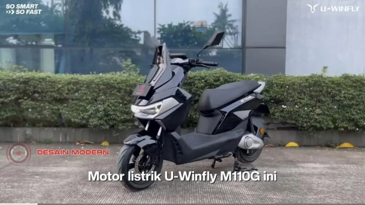 Uwinfly M110G hadir dengan tenaga 3000 watt, top speed 85 km/jam, fast charging, dan harga Rp13 jutaan. Motor listrik ini layak dilirik!
