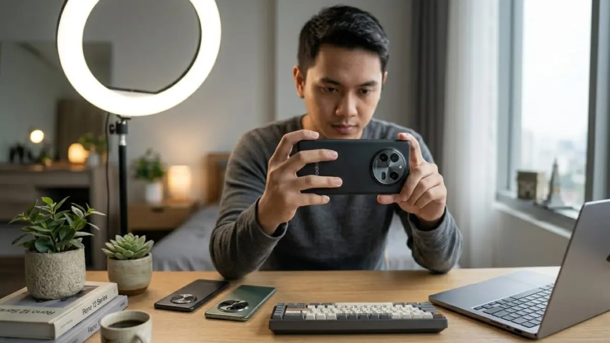7 HP Oppo kamera terbaik harga 3 jutaan 2024 untuk content creator, hasil foto tajam dan video stabil, cocok untuk TikTok & vlog.