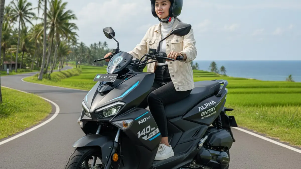 Alpha Entry Next Generation hadir dengan baterai LFP, jarak tempuh 140 km, dan harga Rp30 jutaan. Simak spesifikasi lengkapnya!