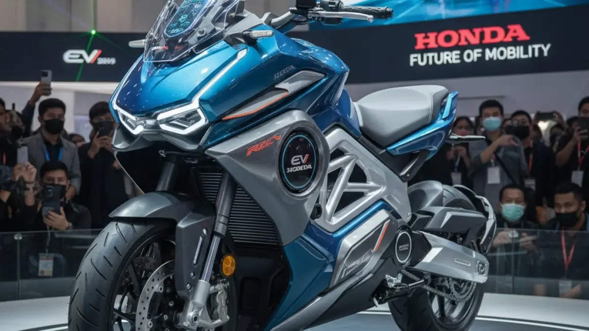 Honda EV Concept IIMS 2026 hadir dengan desain futuristik matic dan sport, siap jadi motor listrik masa depan Indonesia.