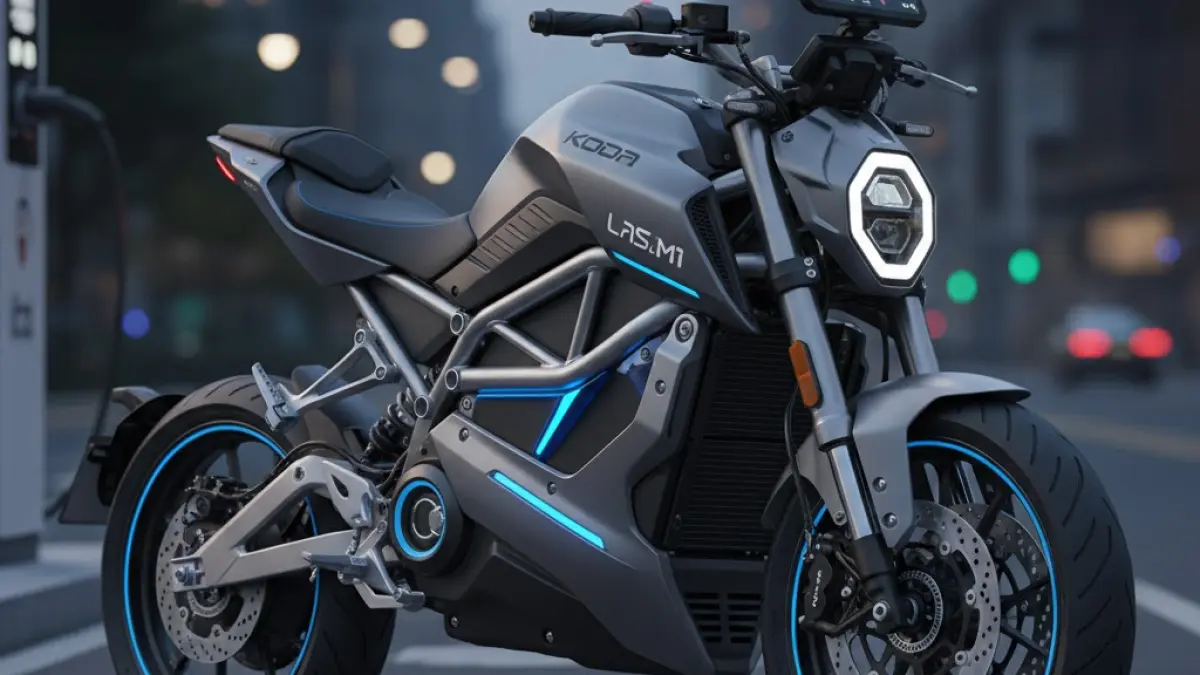 Koda M1 Laser, motor listrik murah dengan fitur ABS, TCS, dan desain modern. Cocok untuk pemula yang ingin beralih dari motor bensin.
