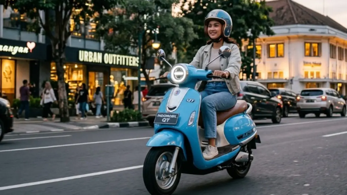 Indomobil E-Motor QT hadir dengan harga Rp15 jutaan tanpa sewa baterai, menawarkan desain retro modern dan fitur canggih untuk mobilitas harian.