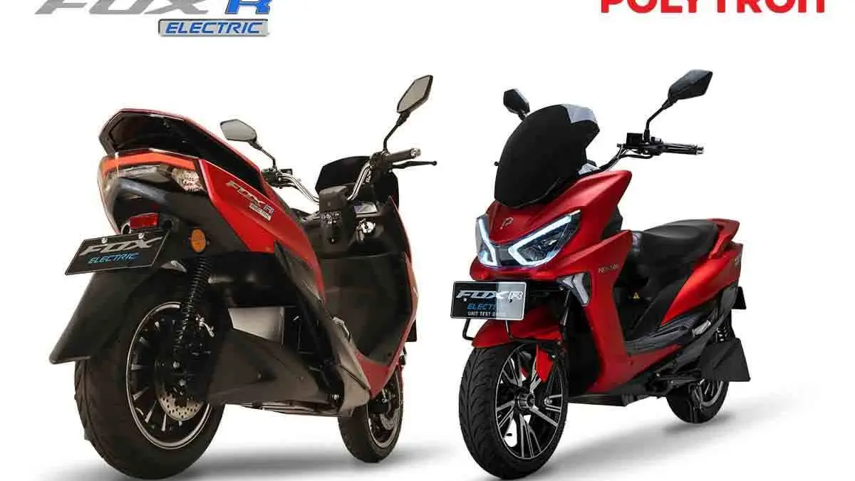 Polytron Fox R hadir dengan tenaga 3.000 watt, top speed 95 km/jam, dan jarak tempuh 130 kilometer.
