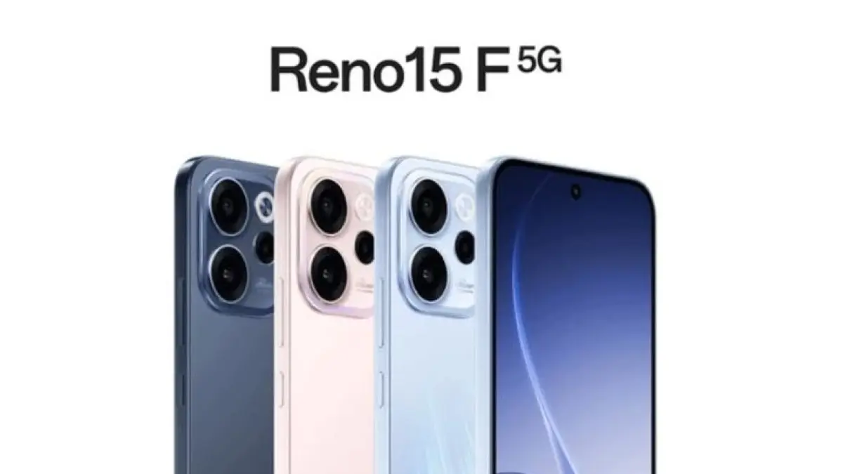 Oppo Reno 15F 5G hadir dengan desain premium, baterai 7000 mAh, kamera 50 MP, dan harga mulai Rp5 jutaan.