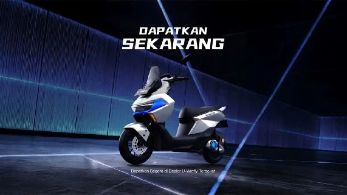 Uwinfly M110G motor listrik hadir dengan desain futuristik, tenaga 3000W, dan fitur smart. (Sumber: Uwinfly)