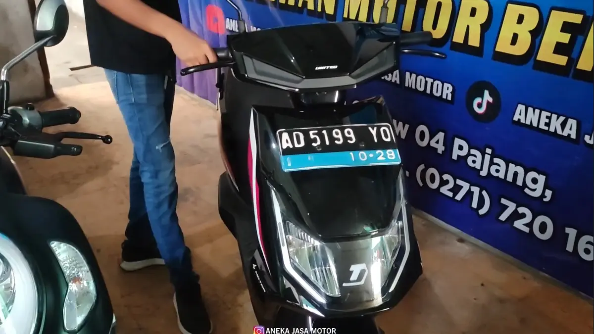 Harga motor listrik bekas mulai Rp7 jutaan, termasuk United MX1200. Murah, tapi cek kondisi baterai sebelum beli