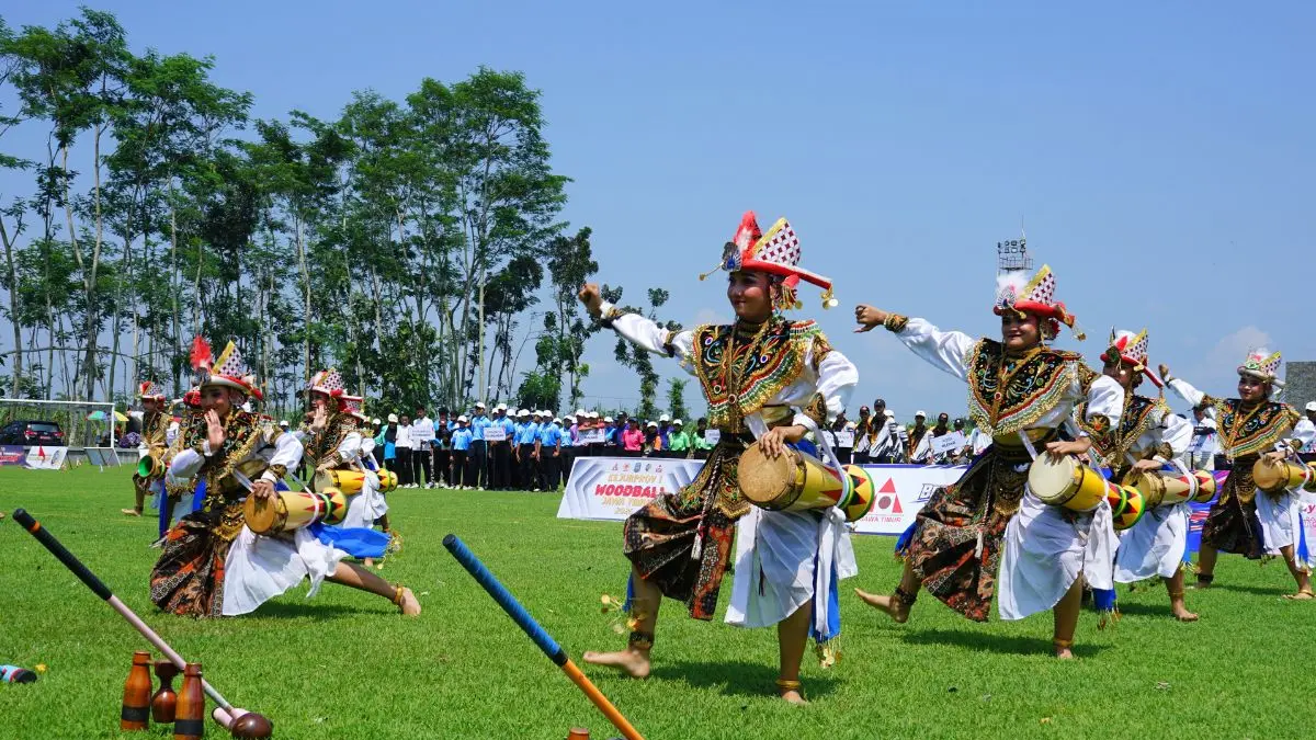 Penampilan epic Reog Kendang asli Tulungagung pada saat Opening Kejurprov Woodball Jatim di Tulungagung