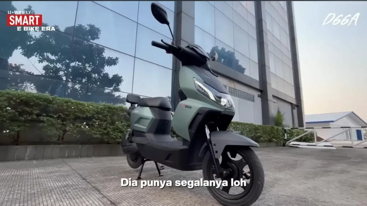 Sepeda listrik Winfly D66A hadir dengan fitur smart, bisa dikontrol HP, anti maling, dan harga Rp3 jutaan. Pilihan terbaik e-bike murah.