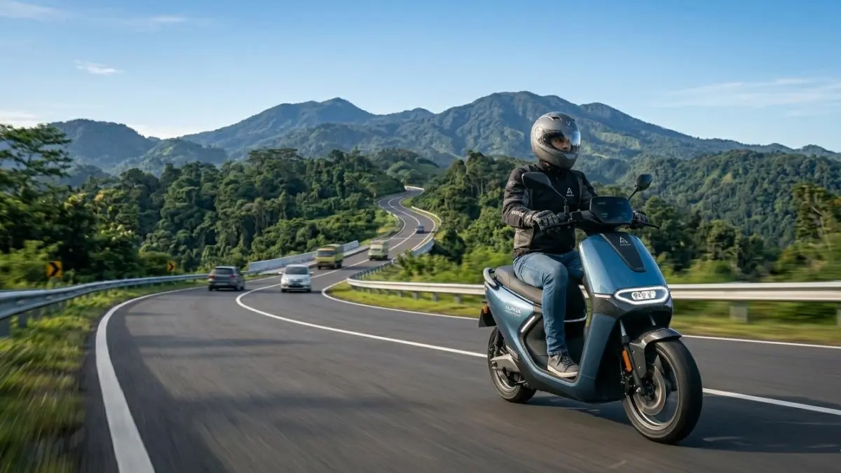 Motor listrik Davigo Dragon diuji dari Jakarta ke Bandung, terbukti hampir tembus 200 km sekali cas. Simak hasil lengkapnya!