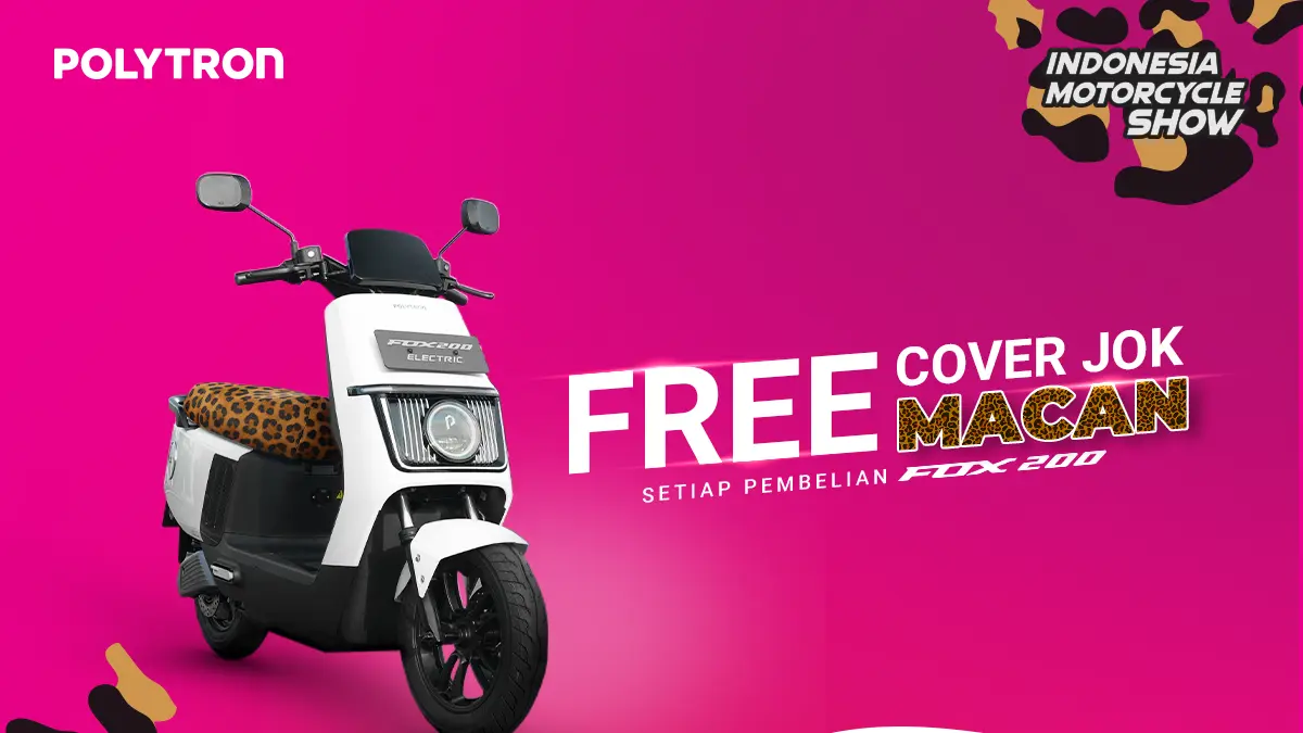 Polytron Fox 200 edisi macan meluncur di IMOS 2025, harga Rp11,5 juta dan punya fitur alarm anti salah sein.