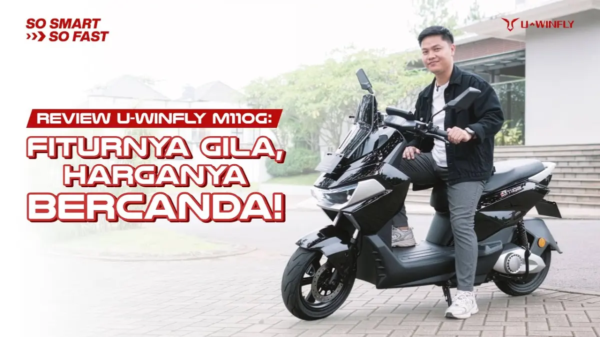 Uwinfly M110G hadir dengan fitur smart, fast charging, dan top speed 85 km/jam, harga cuma Rp13 jutaan! (Sumber: Uwinfly)
