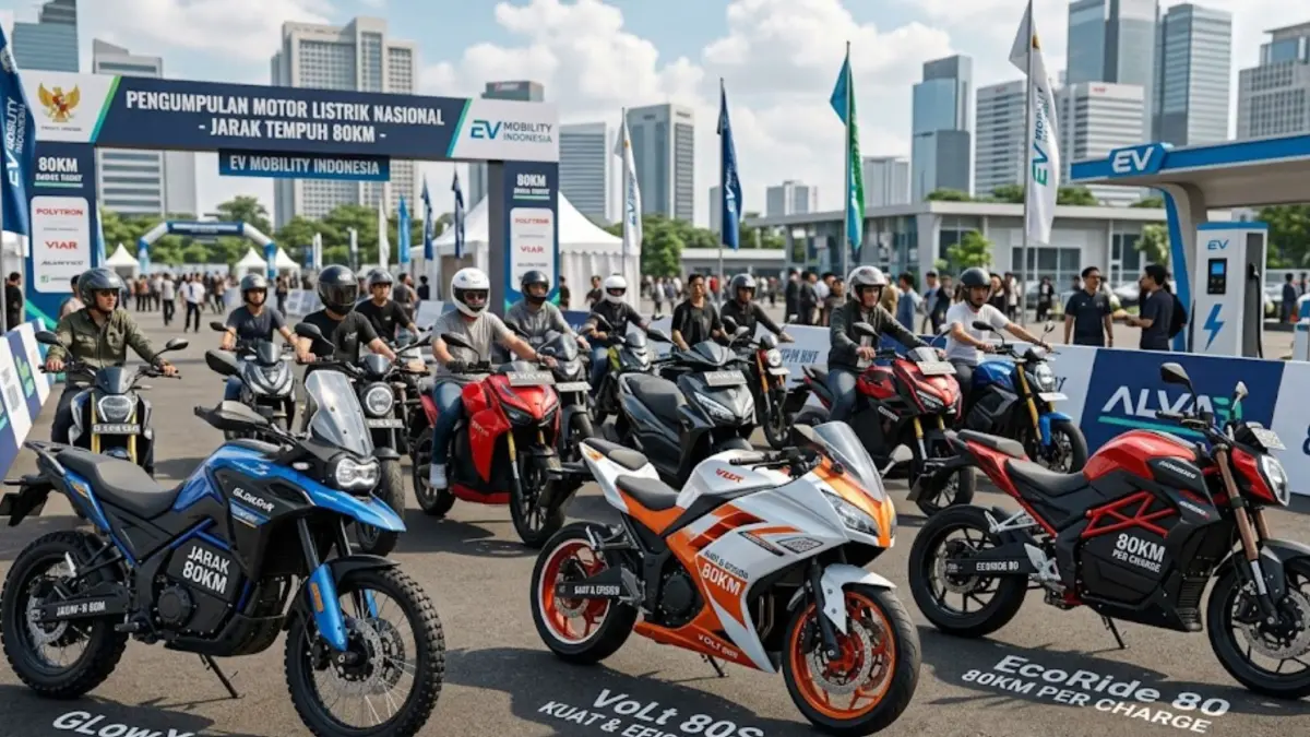 5 motor listrik terbaik 80 KM hingga 150 KM 2025, desain premium, fitur canggih, dan performa tinggi untuk harian.

