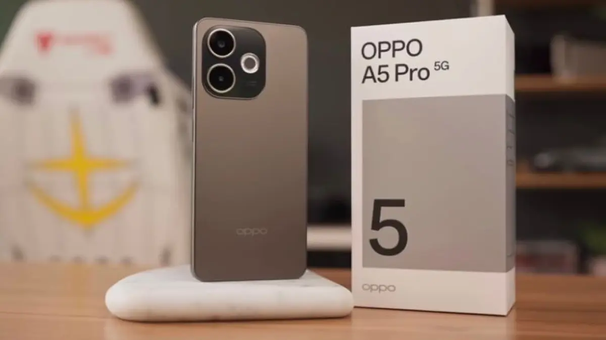 Cek Oppo A5 Pro spesifikasi dan harga 2026. HP tangguh tahan air panas & beku es, punya baterai 5800 mAh & fitur khusus ojol. Investasi awet!