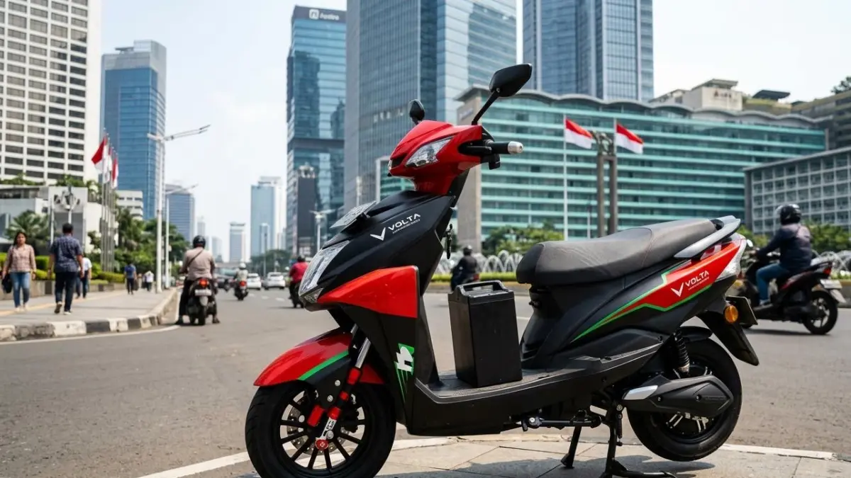 Motor listrik Volta buatan Indonesia, jarak tempuh 110 km dan biaya cuma Rp28/km. Simak spesifikasi dan harganya!