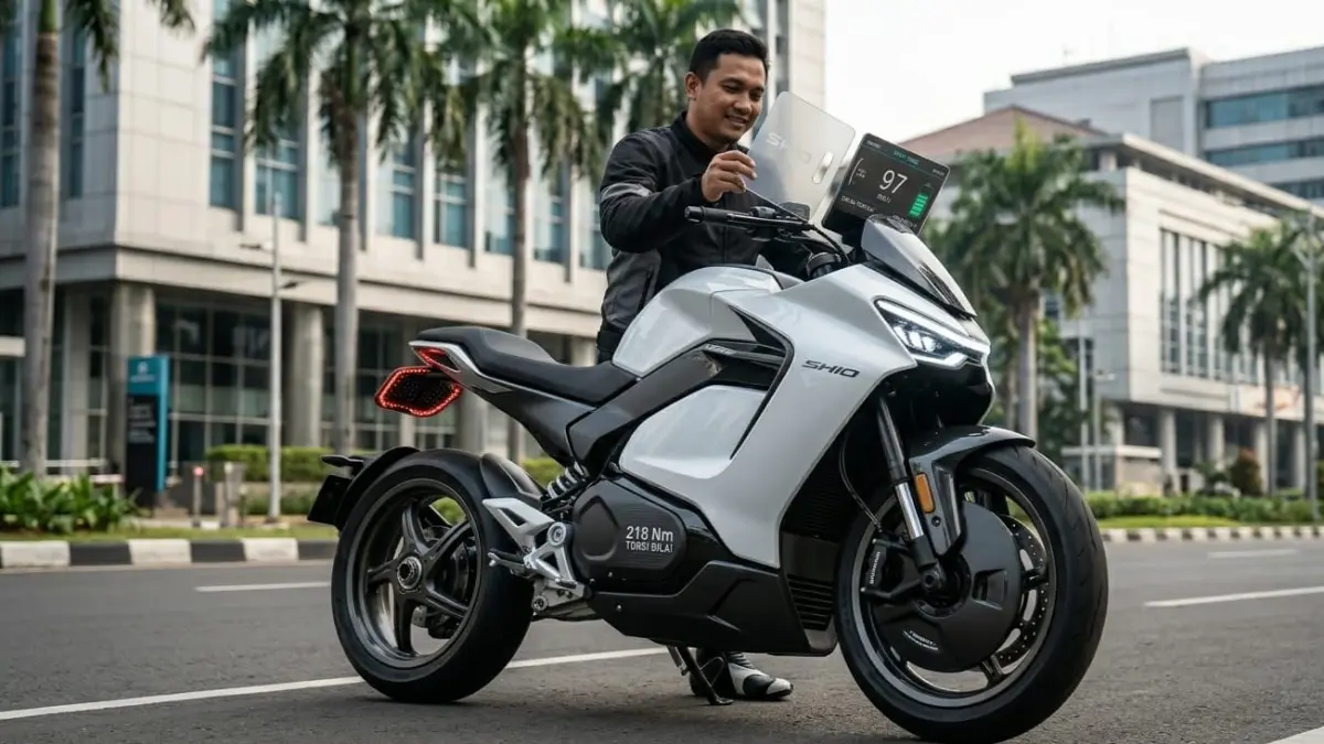Motor listrik futuristik dengan desain unik, torsi 218 Nm, dan fitur canggih. Simak review lengkapnya di sini!
