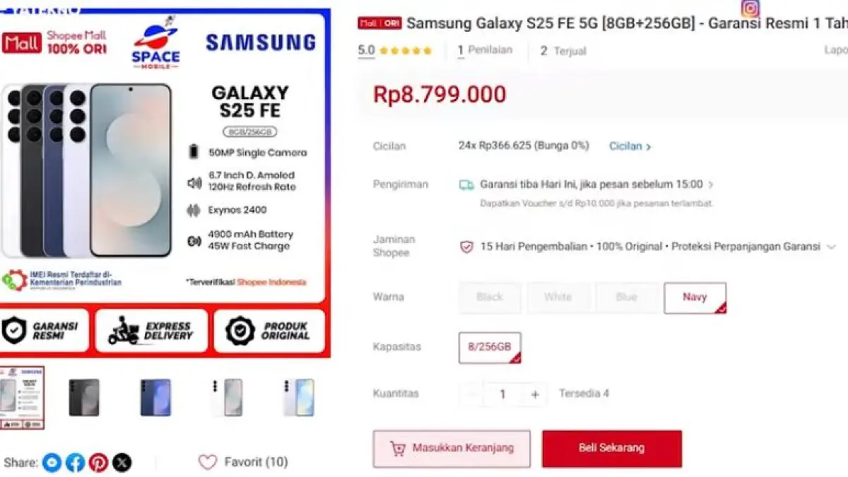 Update harga HP Samsung Galaxy S April 2026! Galaxy S25 Ultra & S24 Ultra turun jutaan rupiah. Cek harga diskon terbarunya di sini, jangan sampai rugi!