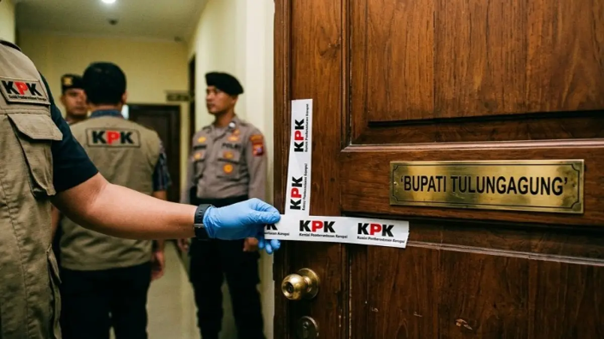 OTT KPK Bupati Tulungagung tangkap 16 orang, diduga terkait korupsi birokrasi, KPK sita uang sebagai bukti.