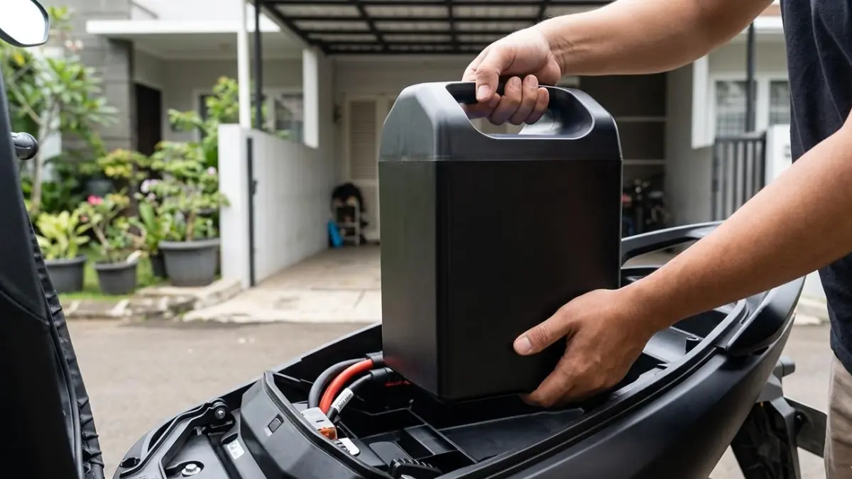 Baterai motor listrik jarak 180 km ternyata besar dan berat. Ini ukuran asli dan fakta menarik di balik performanya.