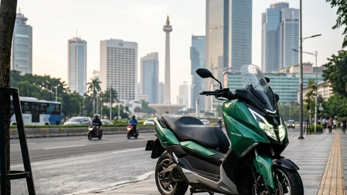 Polytron Fox 500 hadir sebagai motor listrik tercepat 130 km/jam dengan jarak tempuh 130 km dan fitur canggih serta sistem sewa baterai.