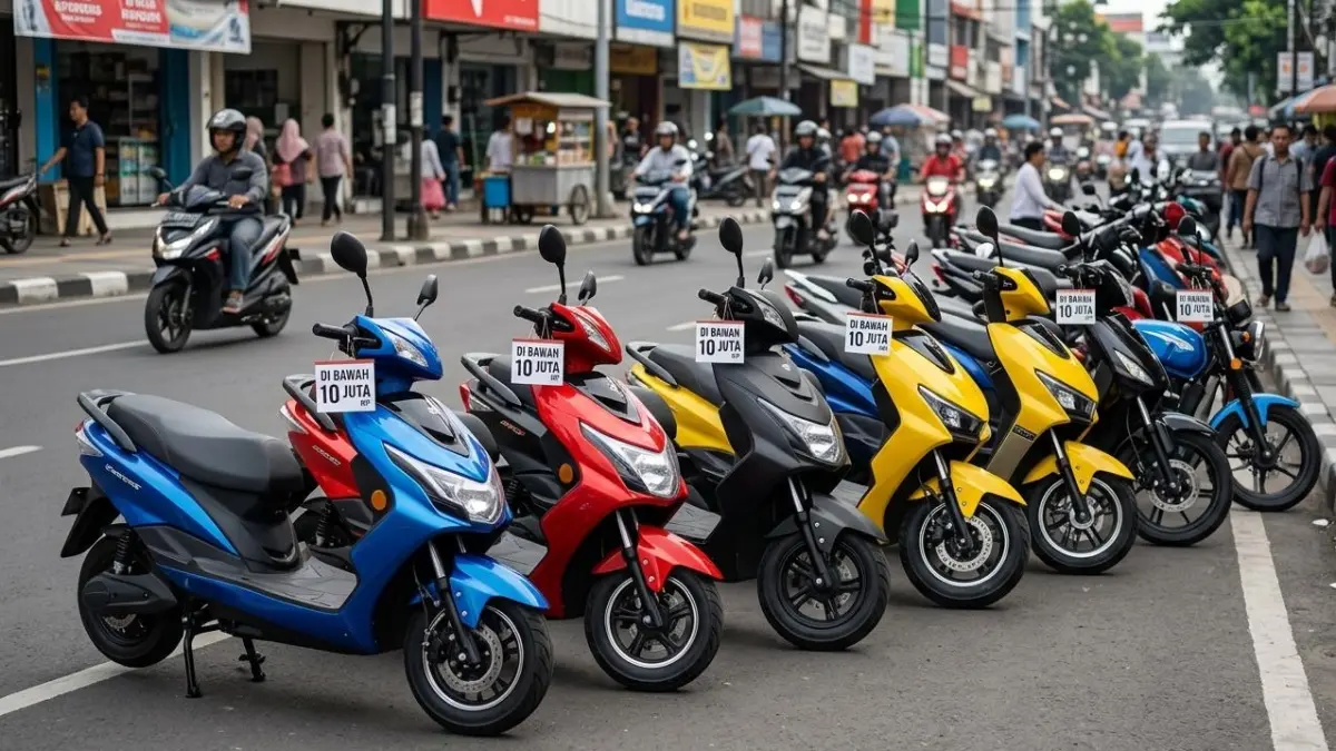 Rekomendasi motor listrik 7 jutaan terbaik 2025, harga mulai Rp7,3 juta dengan fitur lengkap dan irit untuk kebutuhan harian!