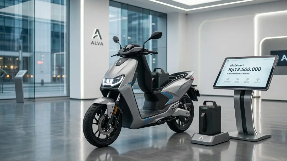Motor listrik Alva entry level hadir mulai Rp18 jutaan, jarak 140 km, dan fleksibilitas baterai bikin pasar EV heboh.
