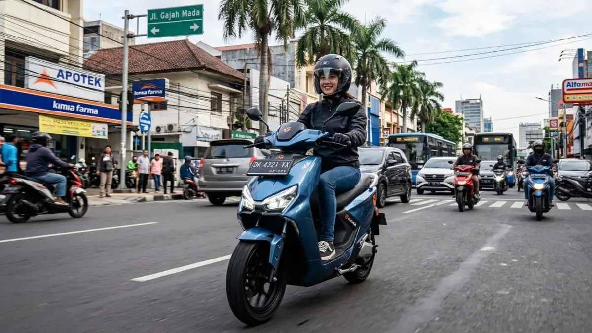 Motor listrik Yadea Velax hadir dengan build premium, daya 5 kW, dan mode sport hingga 92 km/jam bikin pasar EV panas.