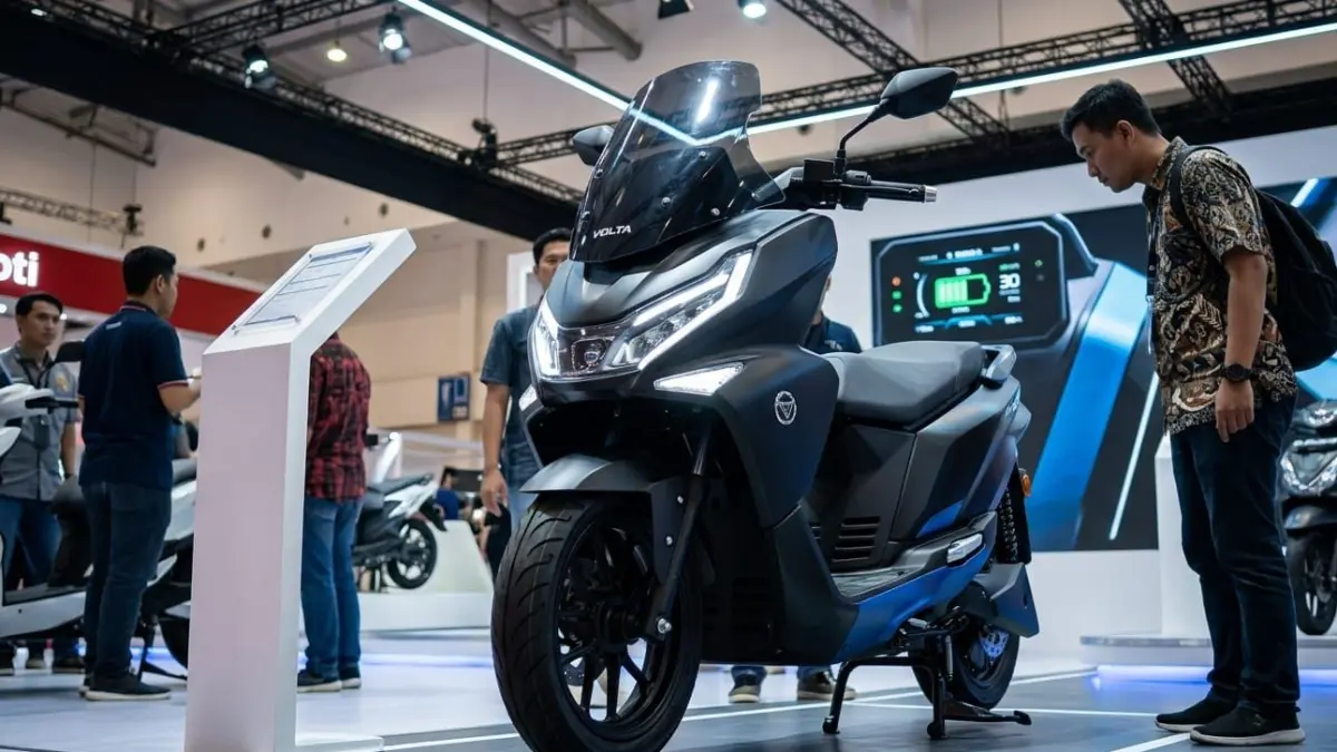 Volta GF One motor listrik terbaru Rp23 juta, jarak 150 km, fitur lengkap bikin heboh pasar motor listrik Indonesia.