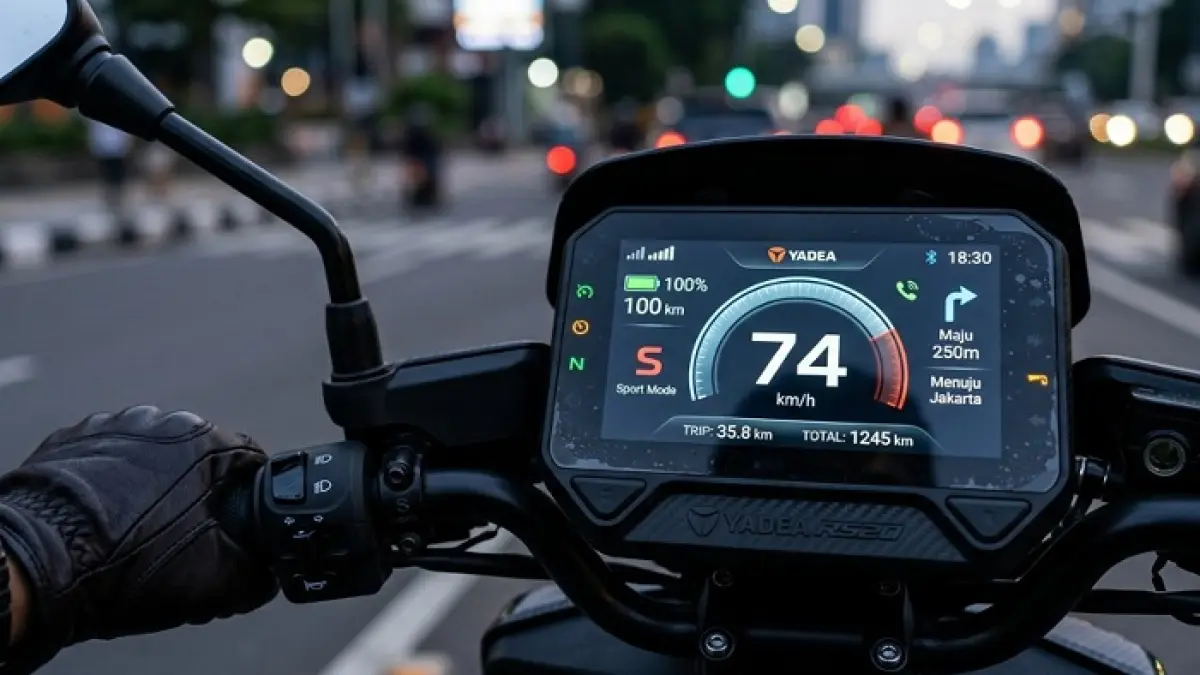 Update harga motor listrik Yadea terbaru 2026, mulai Rp4 jutaan hingga Rp39 juta lengkap dengan spesifikasi dan jarak tempuh. Ilustrasi Gemini AI