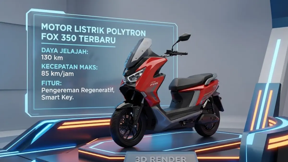 Polytron Fox 350 terbaru dimodifikasi tanpa hilangkan garansi, pakai crash bar, top box, dan fitur touring lengkap!