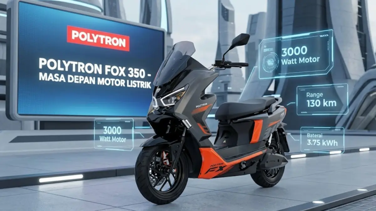 Review lengkap Polytron Fox 350: desain baru, fitur keyless, jarak tempuh 130 km, dan perubahan besar dari Fox Air.