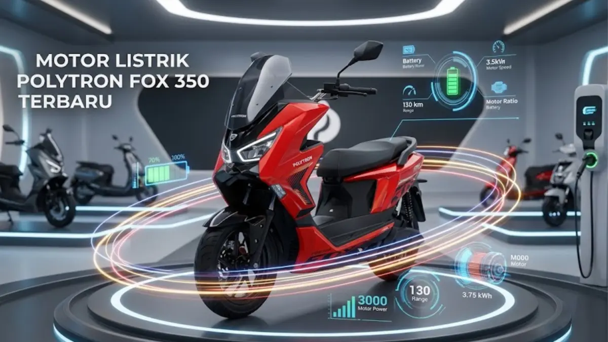 review polytron fox 350 lengkap di GIIAS: perubahan desain, fitur baru, dan rasa berkendara lebih responsif dari Fox Air!