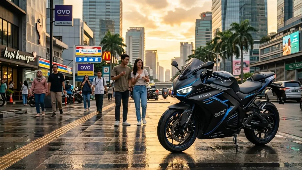 Alpha Entry Next Gen hadir dengan jarak 140 km, fitur canggih, dan sistem sewa baterai yang bikin harga motor listrik lebih terjangkau.