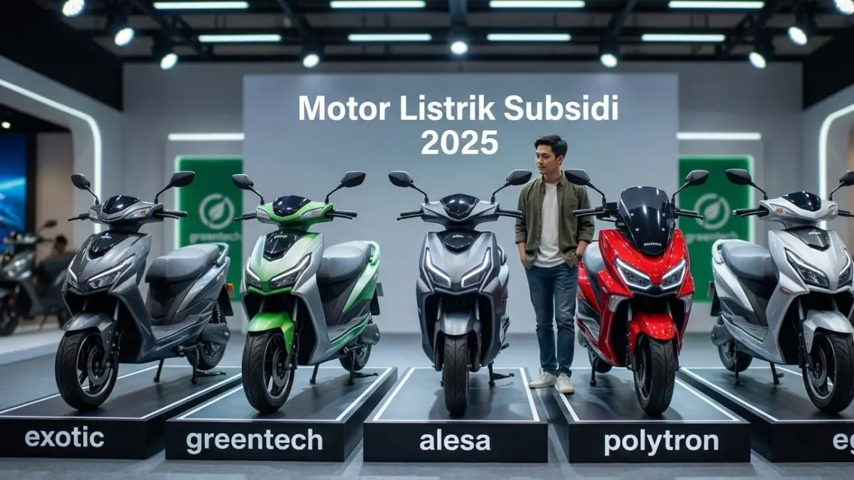 Motor listrik subsidi 2025 terbaik! Harga mulai Rp6 juta, jarak 130 km, fitur canggih dan garansi seumur hidup.