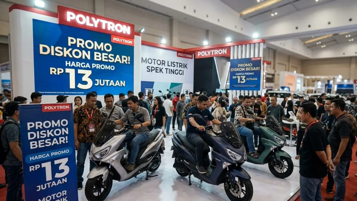 Polytron Fox Air diskon Rp7 juta jadi Rp13 jutaan, motor listrik spek dewa 130 km & garansi seumur hidup!