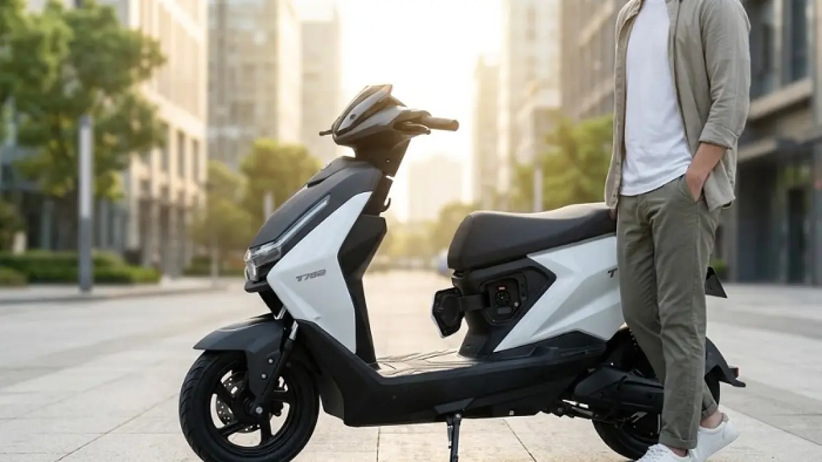 Sepeda listrik T78B hadir dengan tenaga 800 watt, baterai besar, dan jarak tempuh hingga 100 km, jadi pilihan menarik di harga Rp5 jutaan. Ilustrasi Gemini AI