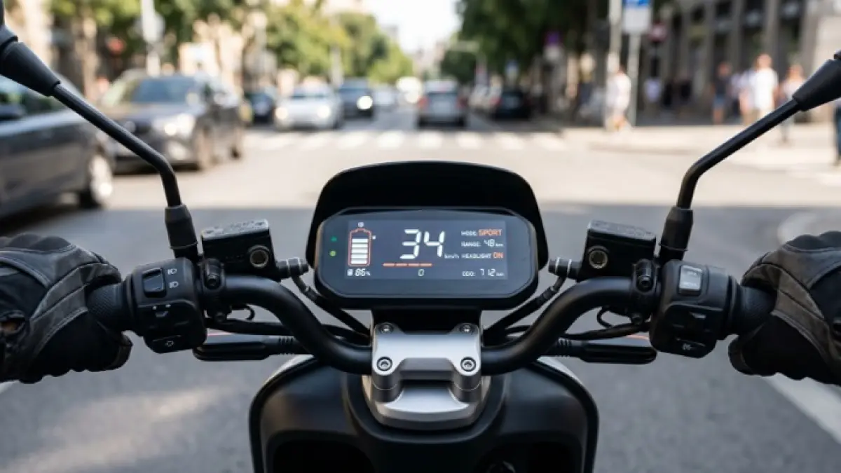 Indomobil e-Motor Sprinto hadir di tengah persaingan motor listrik. Mampukah menggantikan skutik seperti Honda Vario? Ilustrasi Gemini AI