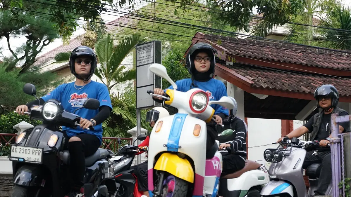 Yamaha Fazzio tampak estetik saat dipakai GenZ 