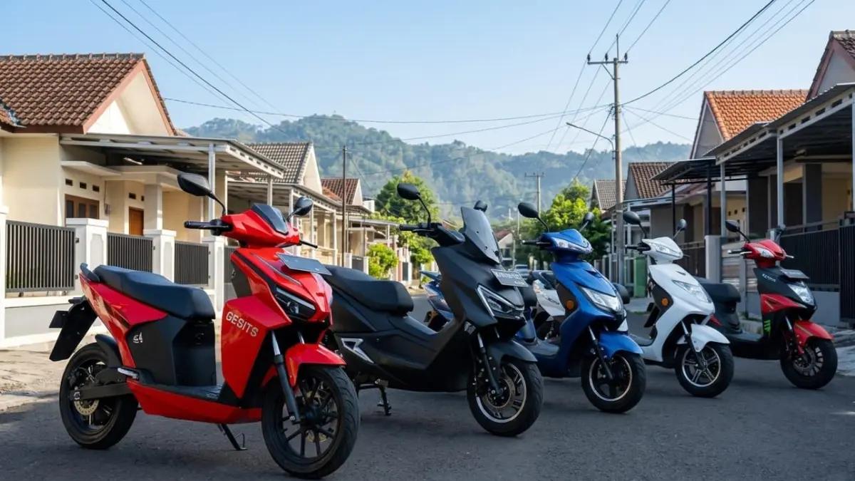 5 motor listrik murah 2025 di Indonesia mulai Rp8 jutaan. Hemat, praktis, dan cocok untuk pelajar hingga ojol!