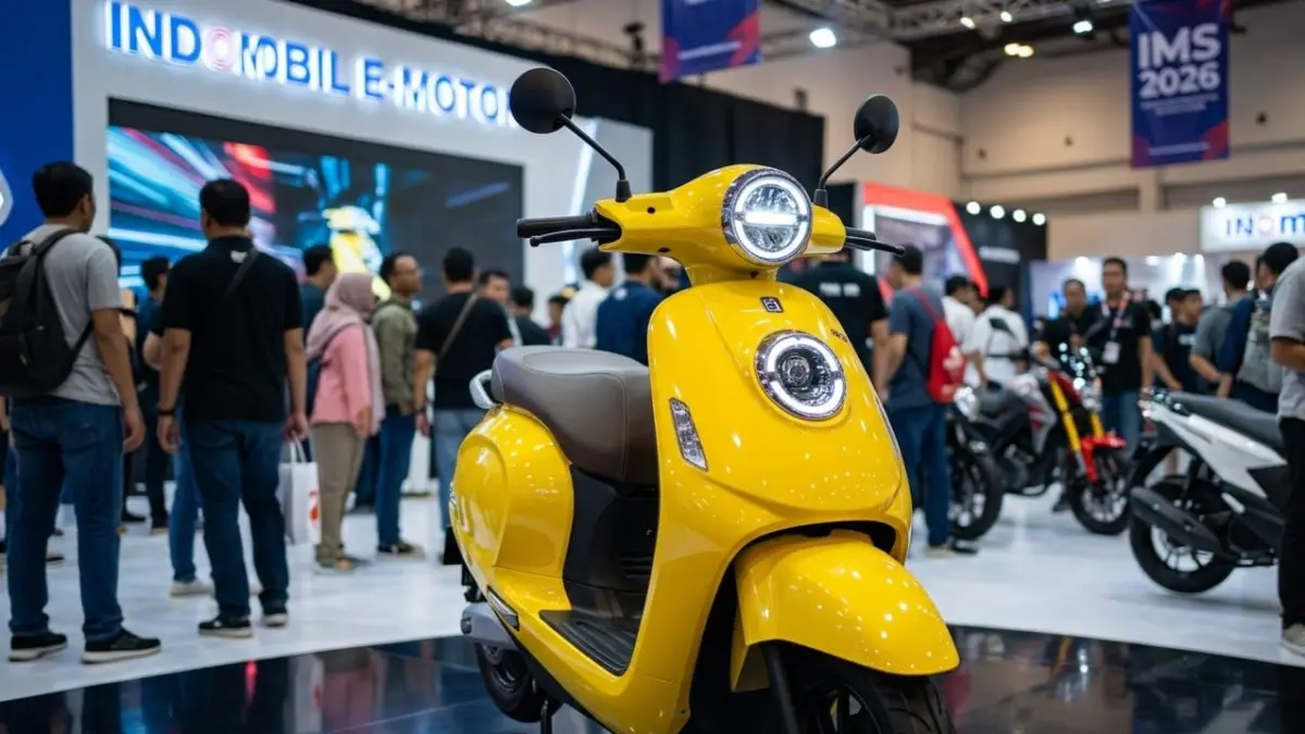 Indomobil E-Motor QT gegerkan IMS 2026 dengan harga Rp15 juta tanpa sewa baterai. Motor listrik murah fitur lengkap!
