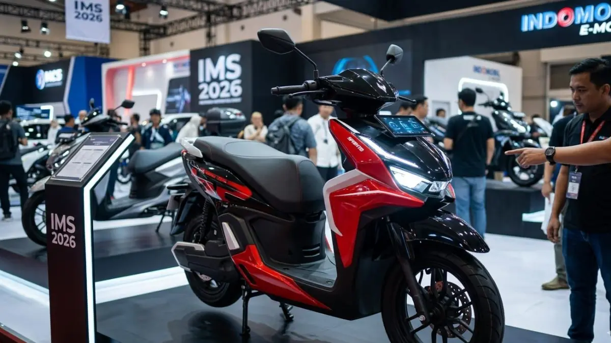 Indomobil E-Motor Sprinto hadir di IMS 2026, skutik listrik sporty canggih mirip Honda dengan fitur digital dan jarak tempuh 110 km.