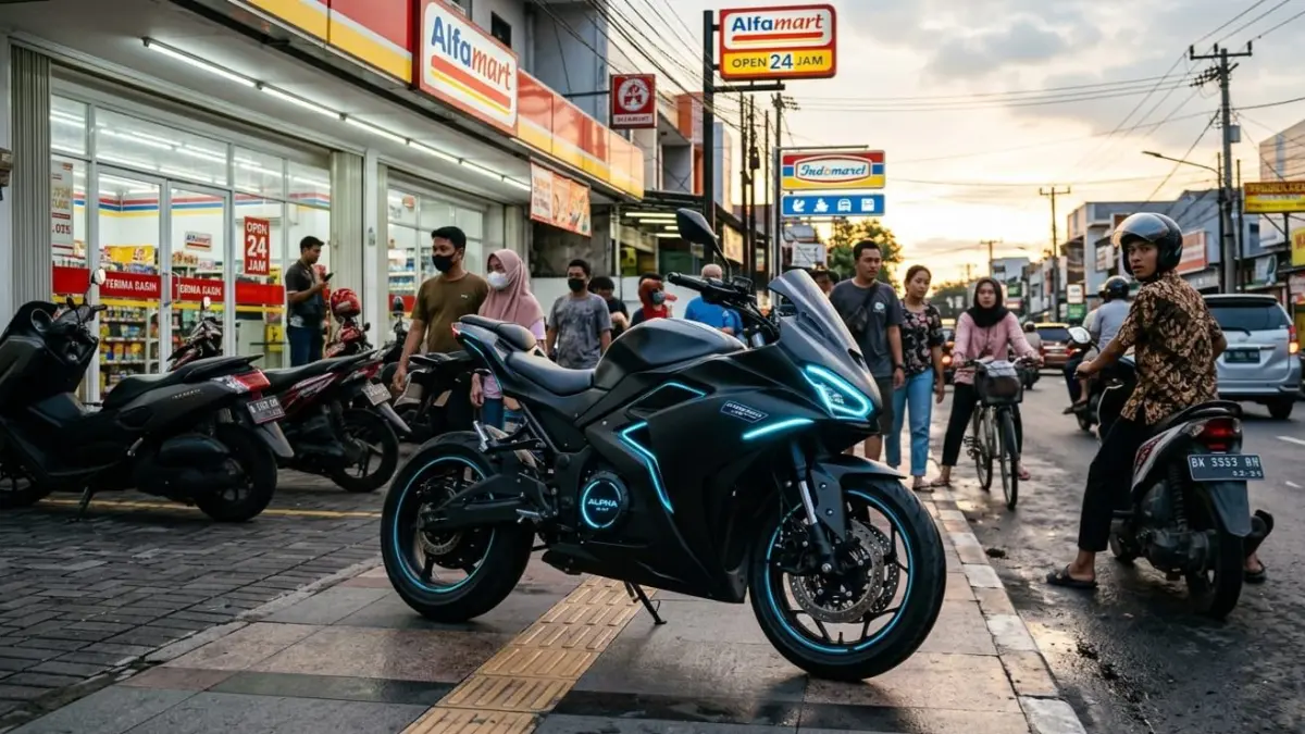 Motor listrik Alpha Entry Next Gen hadir dengan range 140 km, baterai sewa, dan fitur canggih. Solusi mobilitas modern lebih hemat!